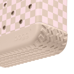 Bitty Bogg Bag - Checkered Linen/ Pink Marshmallow